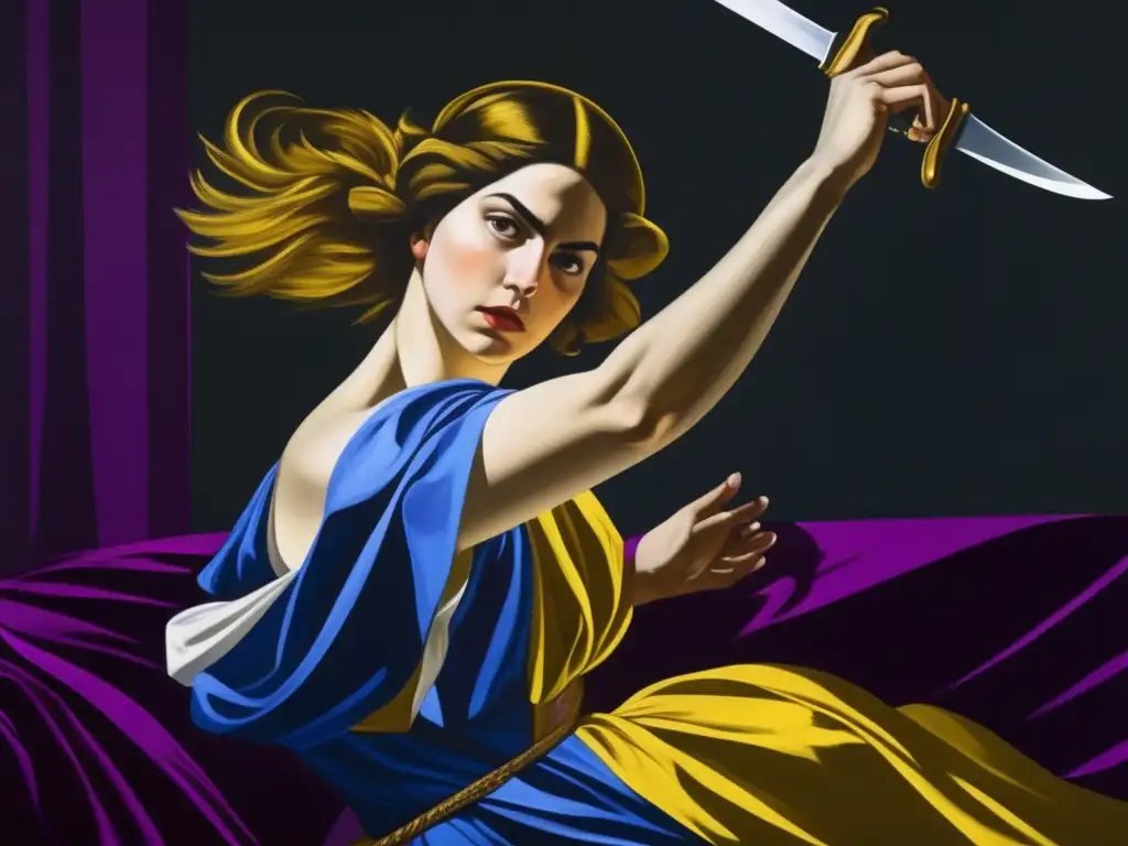 La imagen muestra el poder femenino en la reinterpretación moderna de Artemisia Gentileschi