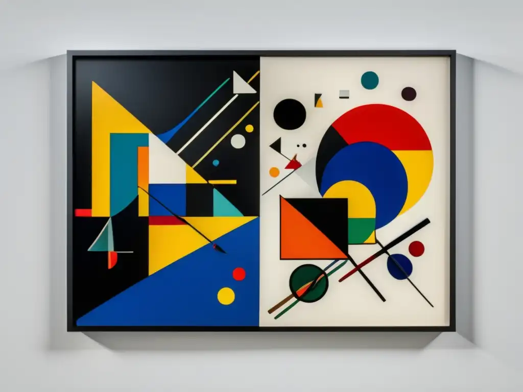 Contraste impactante: Kandinsky vs Una impactante comparación de 'Composición VIII' de Wassily Kandinsky y 'Cuadrado Negro' de Kazimir Malevich, pioneros del Arte Abstracto Ruso