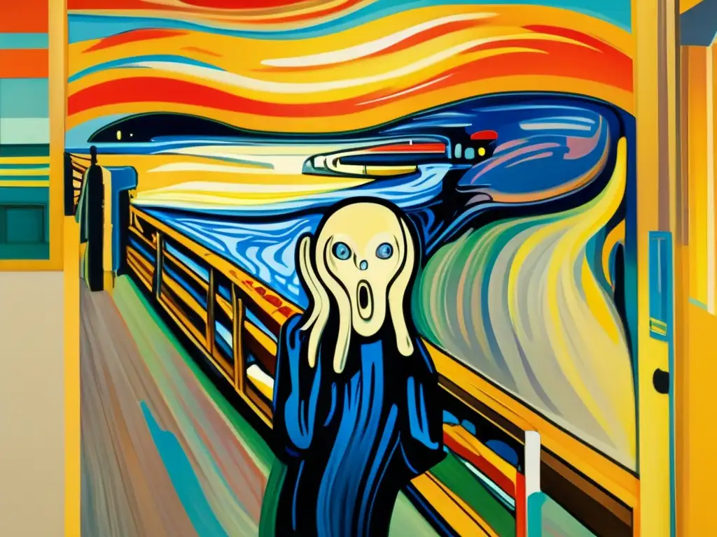 Una impactante imagen de 'El Grito' de Edvard Munch en una galería de arte moderno
