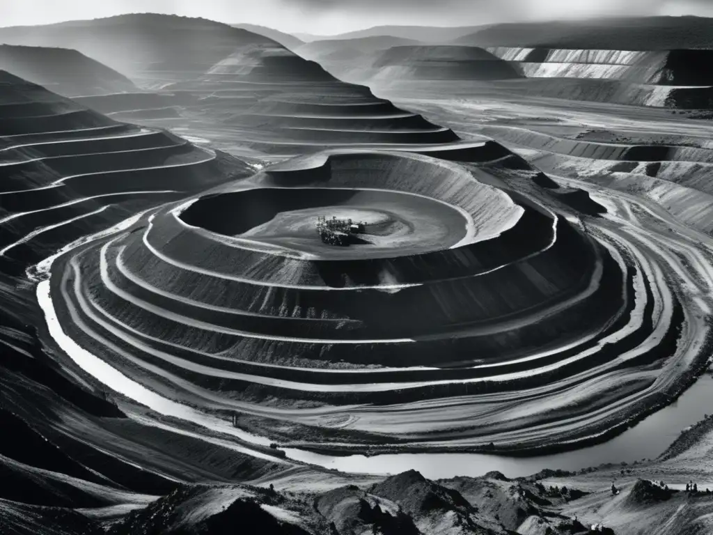 Una impactante imagen de la icónica fotografía 'Gold Mine, Serra Pelada, Brasil' de Sebastião Salgado