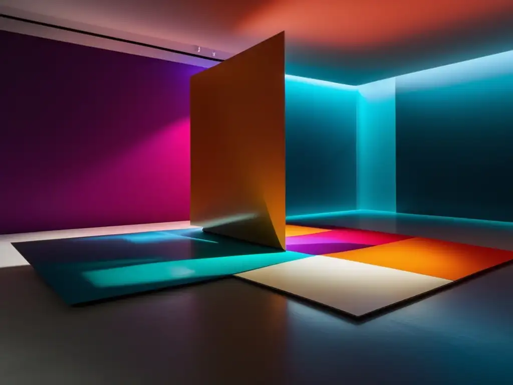 Una impactante instalación de arte contemporáneo invita a la reflexión en una galería minimalista
