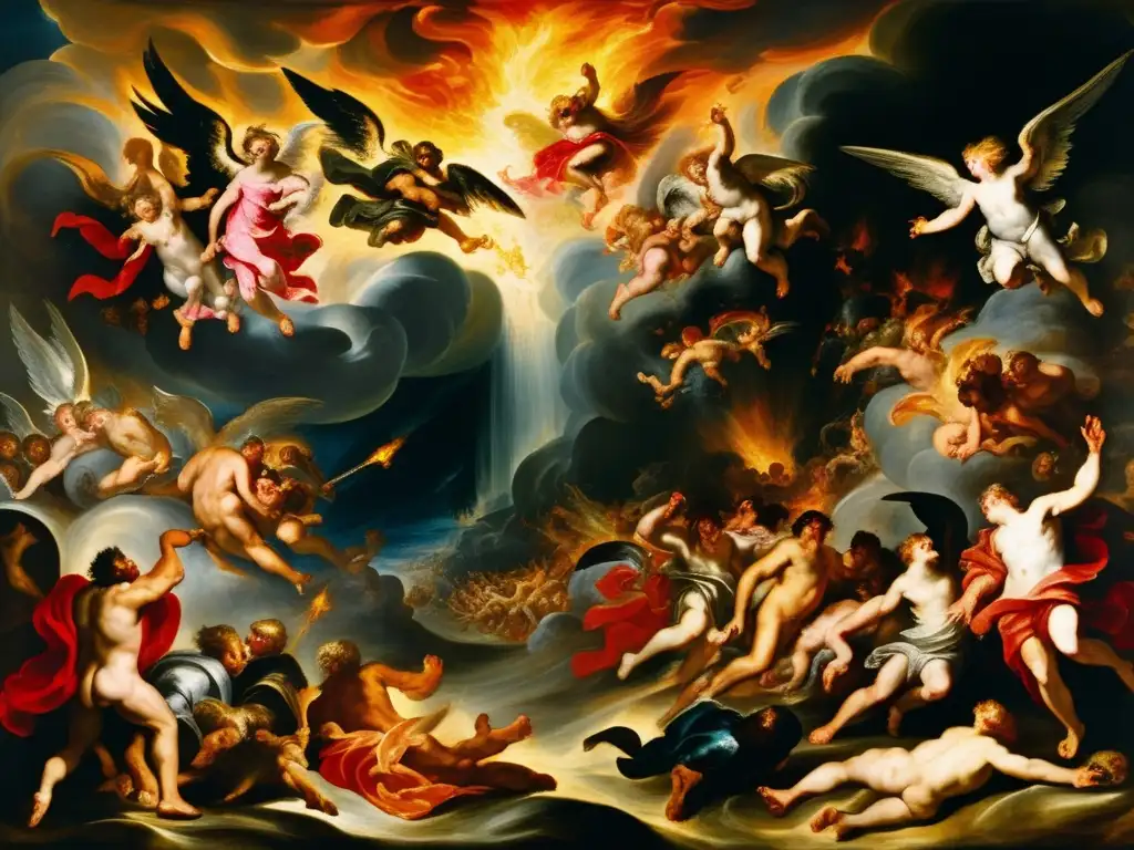 Una impactante pintura barroca de Rubens que muestra la dinámica pasión en la caída de los condenados al infierno