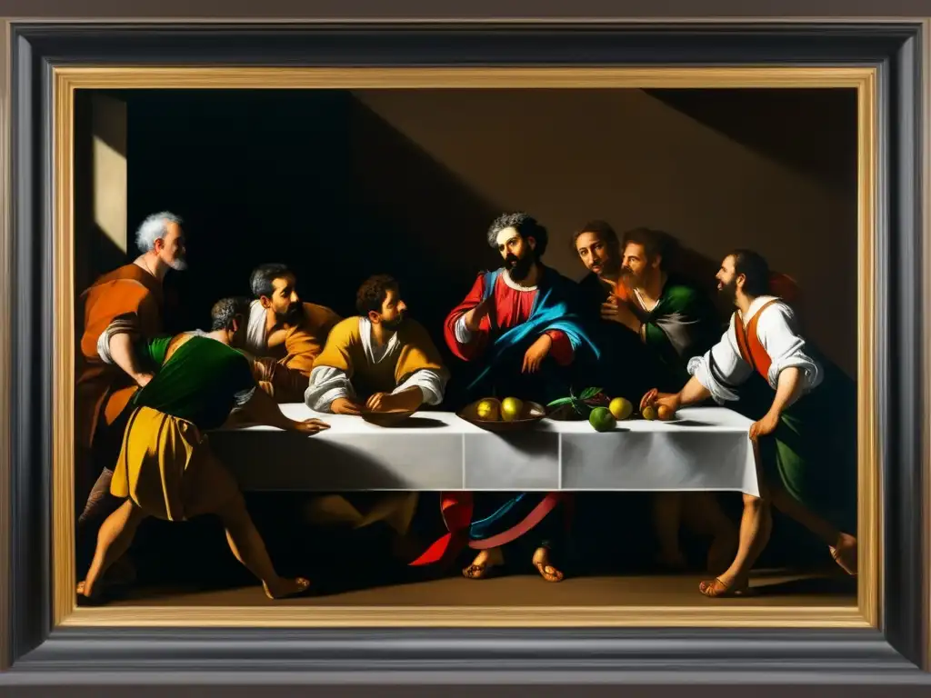 Un impactante retrato en alta resolución de 'La vocación de San Mateo' de Caravaggio