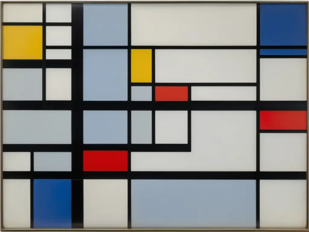 Una impactante representación de 'Composición con Rojo, Azul y Amarillo' de Piet Mondrian