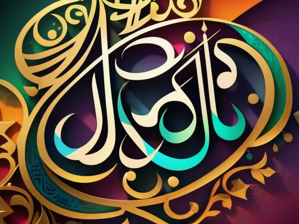Una fotografía impresionante de caligrafía islámica en honor a Ibn Muqla, muestra la precisión y gracia de los trazos