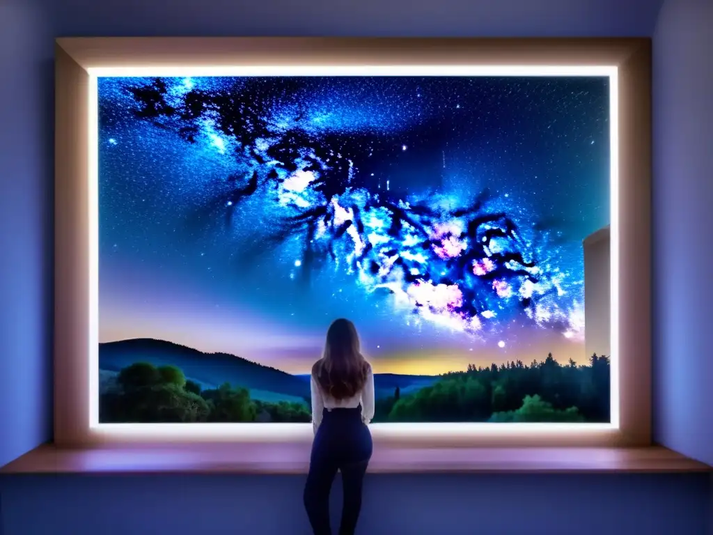 Una impresionante imagen de alta resolución del cielo nocturno, repleto de estrellas y la vía láctea