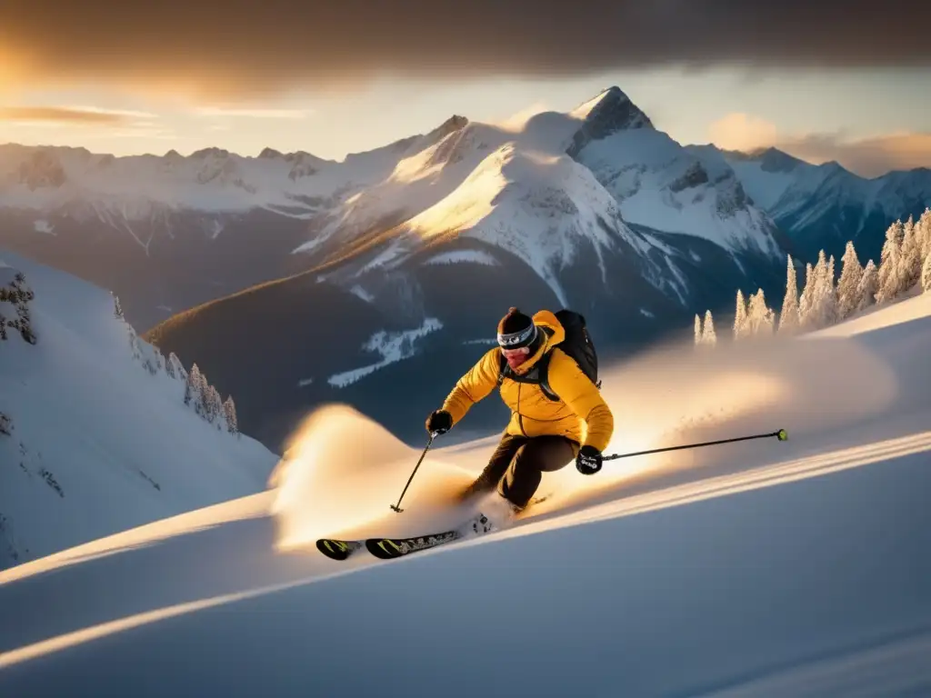 En la impresionante imagen de Terje Haakonsen dominando la nieve, el sol brilla sobre el paisaje mientras él muestra su dominio en el snowboard