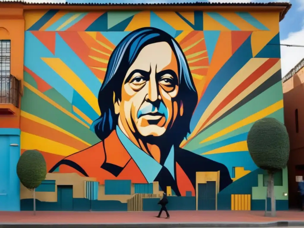 Un impresionante mural en la pared de la ciudad muestra el intenso legado político de Néstor Kirchner en Argentina