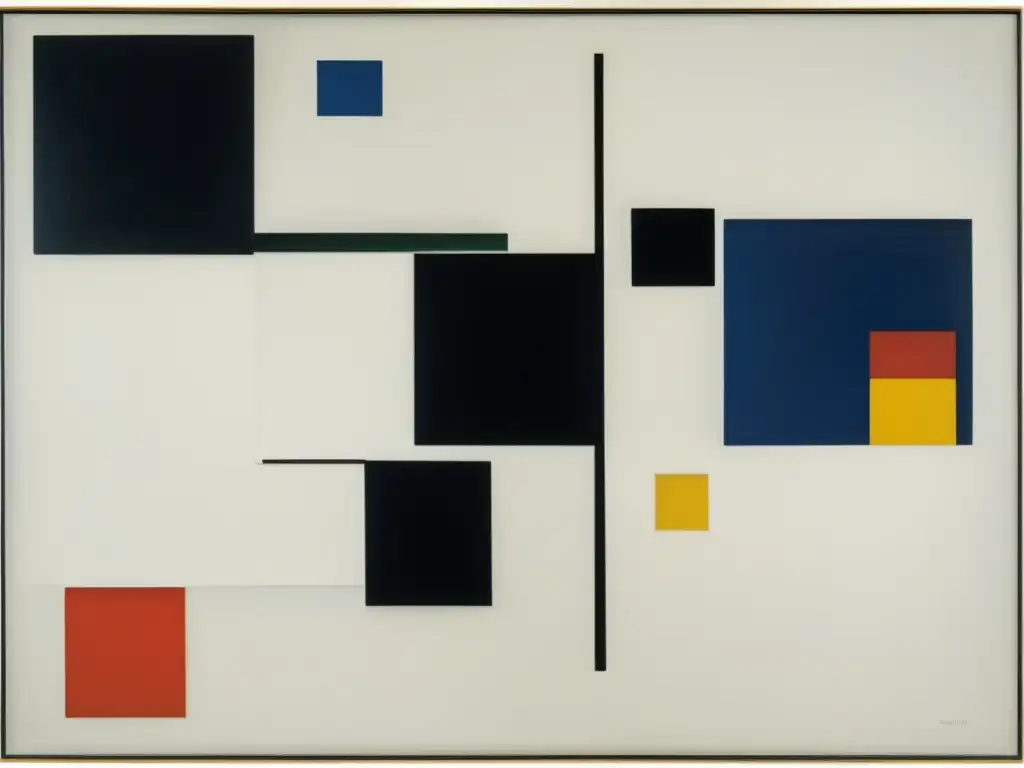 Una impresionante representación del 'Cuadrado negro' de Kazimir Malevich y el suprematismo en Rusia, con detalles intrincados y una llamativa fuerza visual