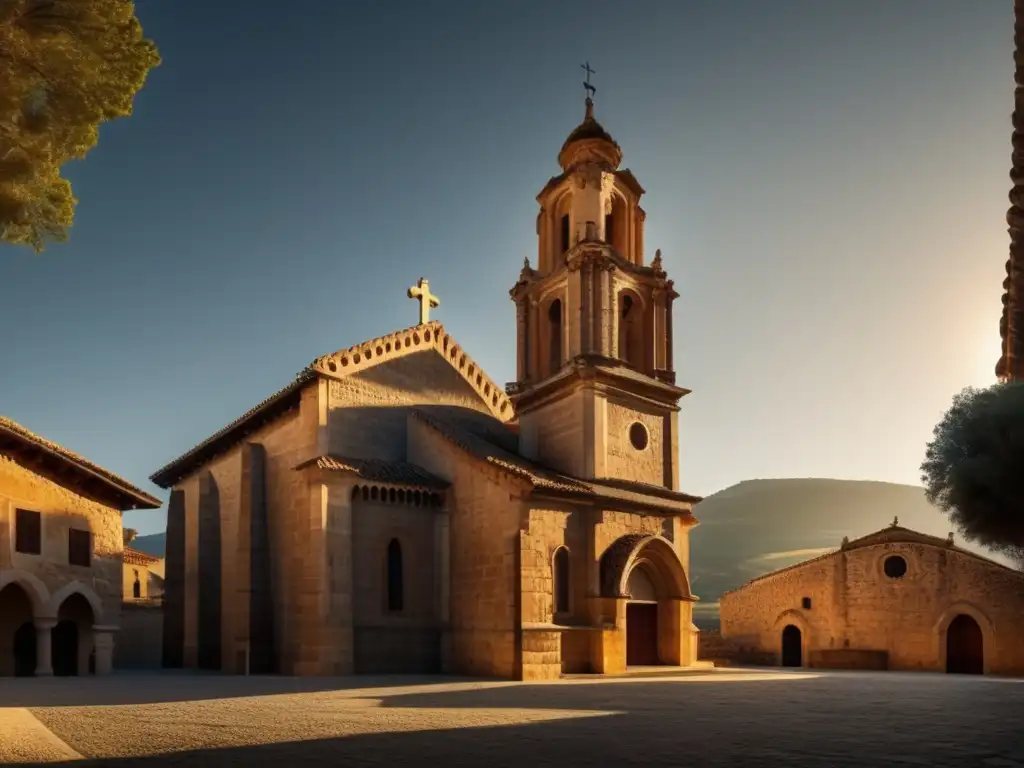 Un impresionante retrato en 8k ultradetallado de la icónica 'Iglesia de San Juan de Baños' en España