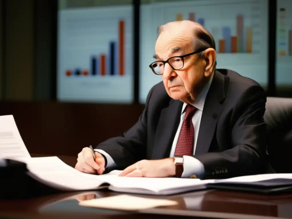 Alan Greenspan influencia crisis 2008: Retrato de intensidad y pensamiento