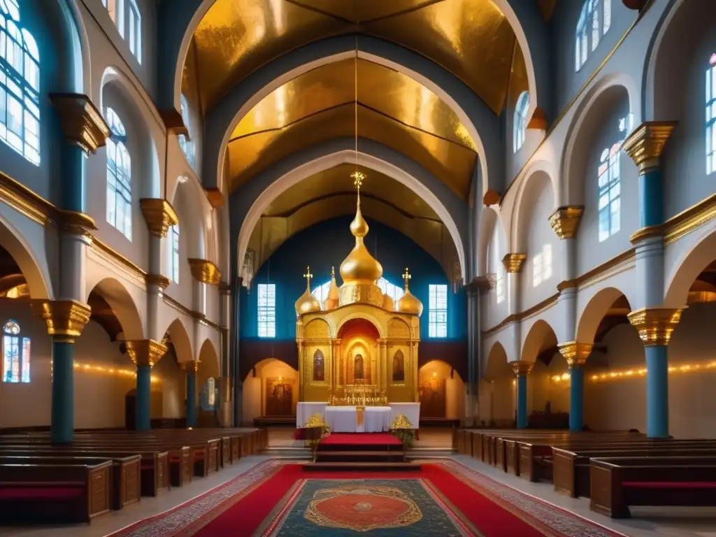 Arte sacro: Interior dorado de la Catedral de la Anunciación en Moscú El interior dorado de la icónica Catedral de la Anunciación en Moscú muestra la influencia política de los patriarcas en la Iglesia Rusa