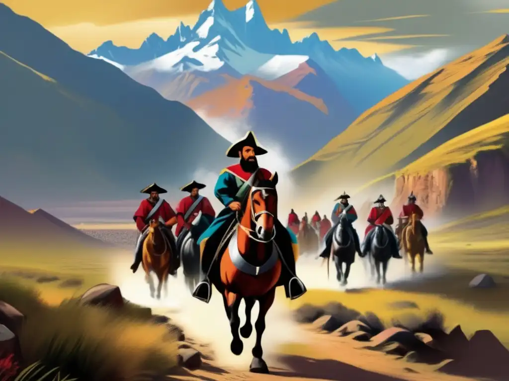 Un intrépido Francisco Pizarro avanza con sus conquistadores por los Andes