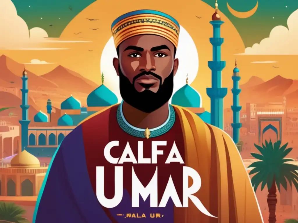 La expansión del Islam bajo Califa Umar cobra vida en una ilustración vibrante y moderna