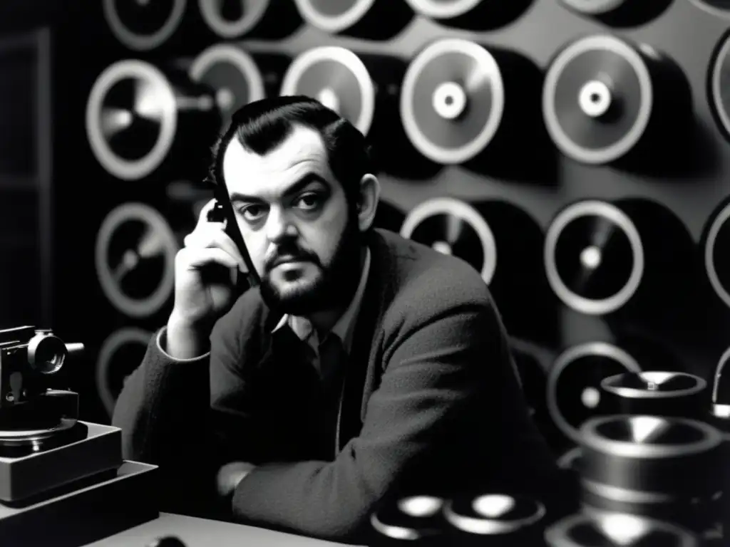 Un joven Stanley Kubrick redefinió cine moderno, concentrado en su labor en un oscuro cuarto rodeado de carretes y cámaras