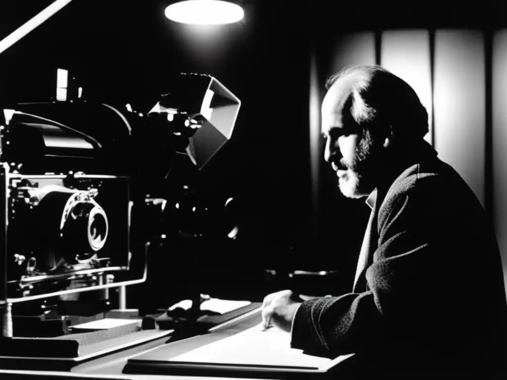 Un joven Brian De Palma dirige una escena de sus primeras películas con intensidad