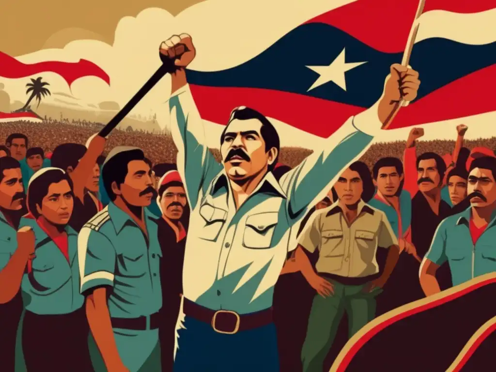 Un joven Daniel Ortega lidera la revolución Sandinista, con pasión y determinación