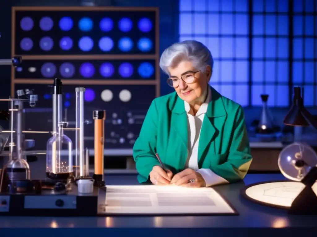 En su laboratorio, Vera Rubin estudia la materia oscura con determinación