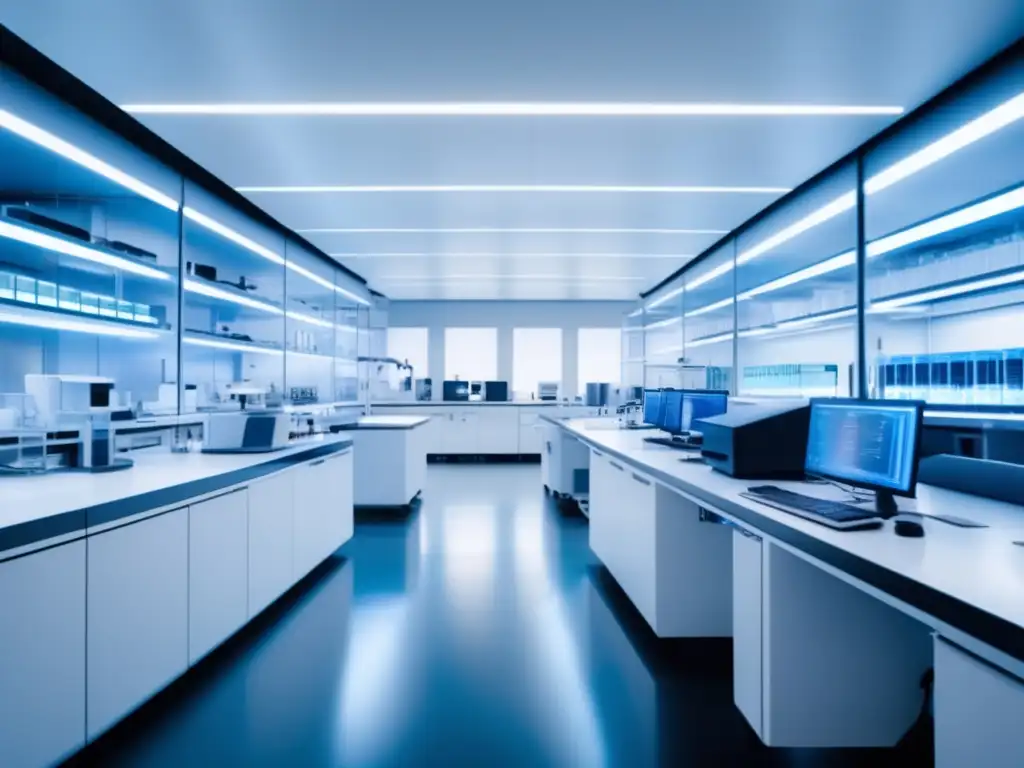 Un laboratorio moderno de alta tecnología