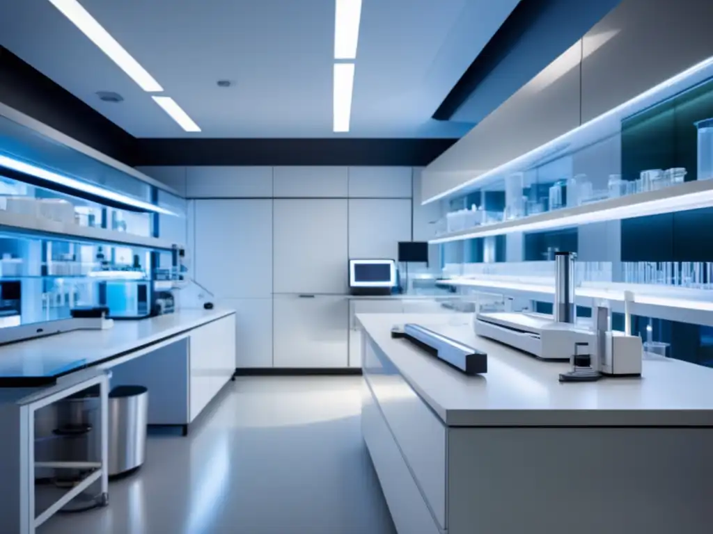 Un laboratorio moderno con equipamiento de vanguardia y tecnología