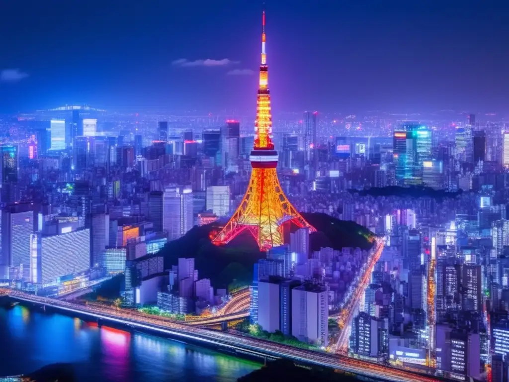 Bajo el liderazgo económico de Shinzo Abe, Tokyo brilla de noche con sus luces neón y su arquitectura moderna, reflejando su revitalización dinámica
