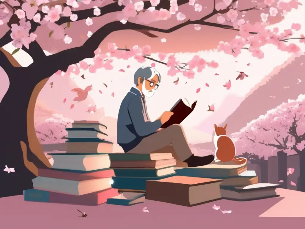 Bajo la luz de los cerezos en flor, Hayao Miyazaki dibuja con pasión en su juventud