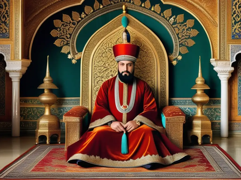 Suleiman el Magnífico en Topkapi: un retrato detallado que captura la opulencia de la corte otomana durante su reinado