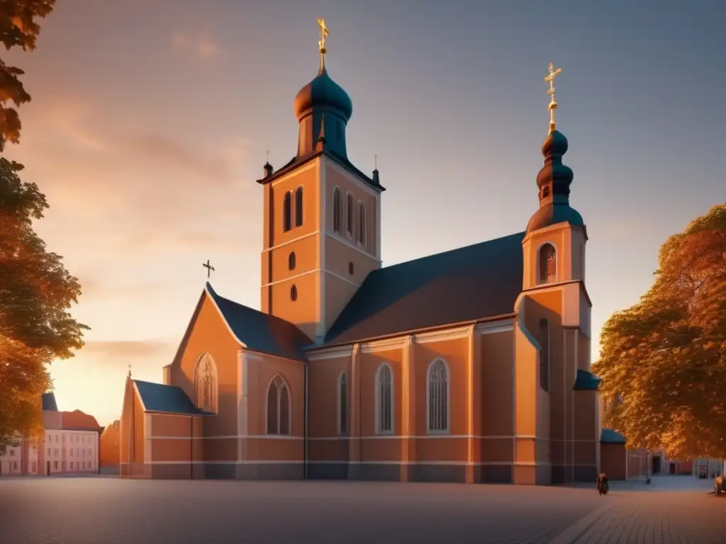 La majestuosa Catedral de Turku al atardecer evoca la era de Mikael Agricola en Finlandia