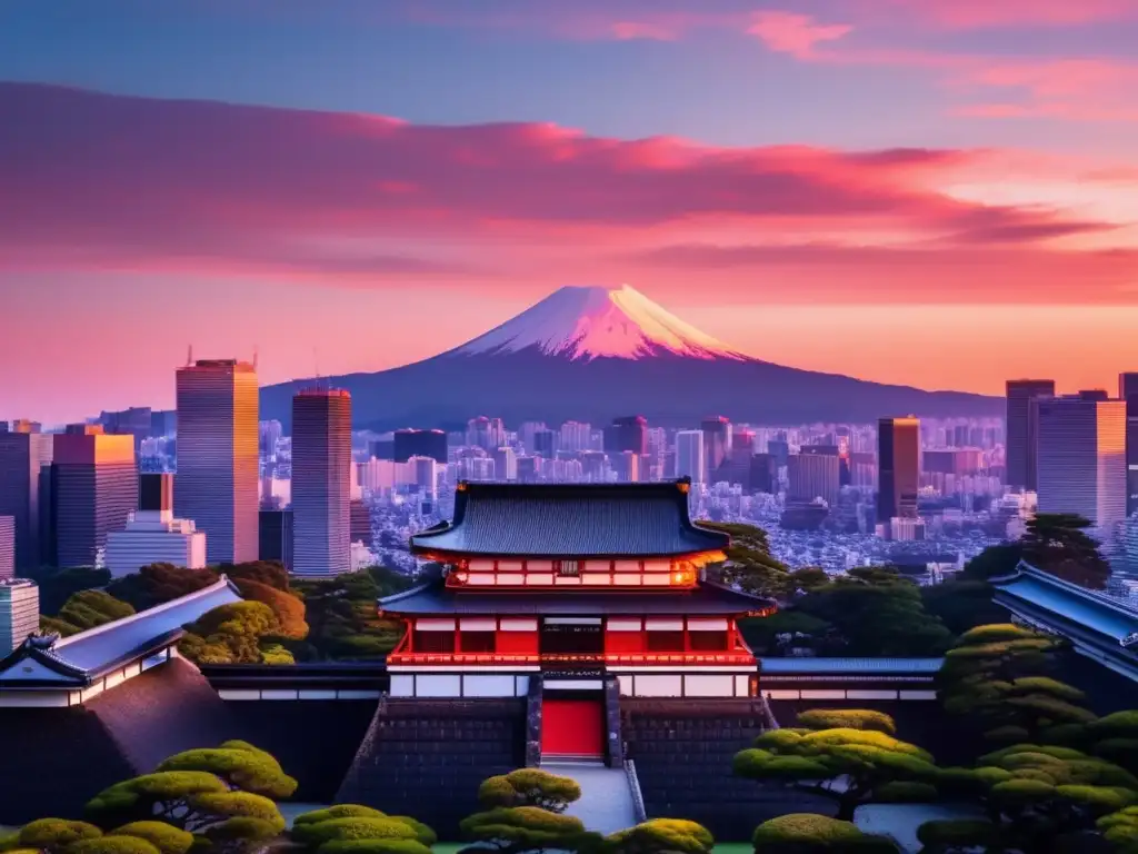 La majestuosa imagen del Palacio Imperial de Tokio, Japón, resalta la mezcla de historia y modernidad