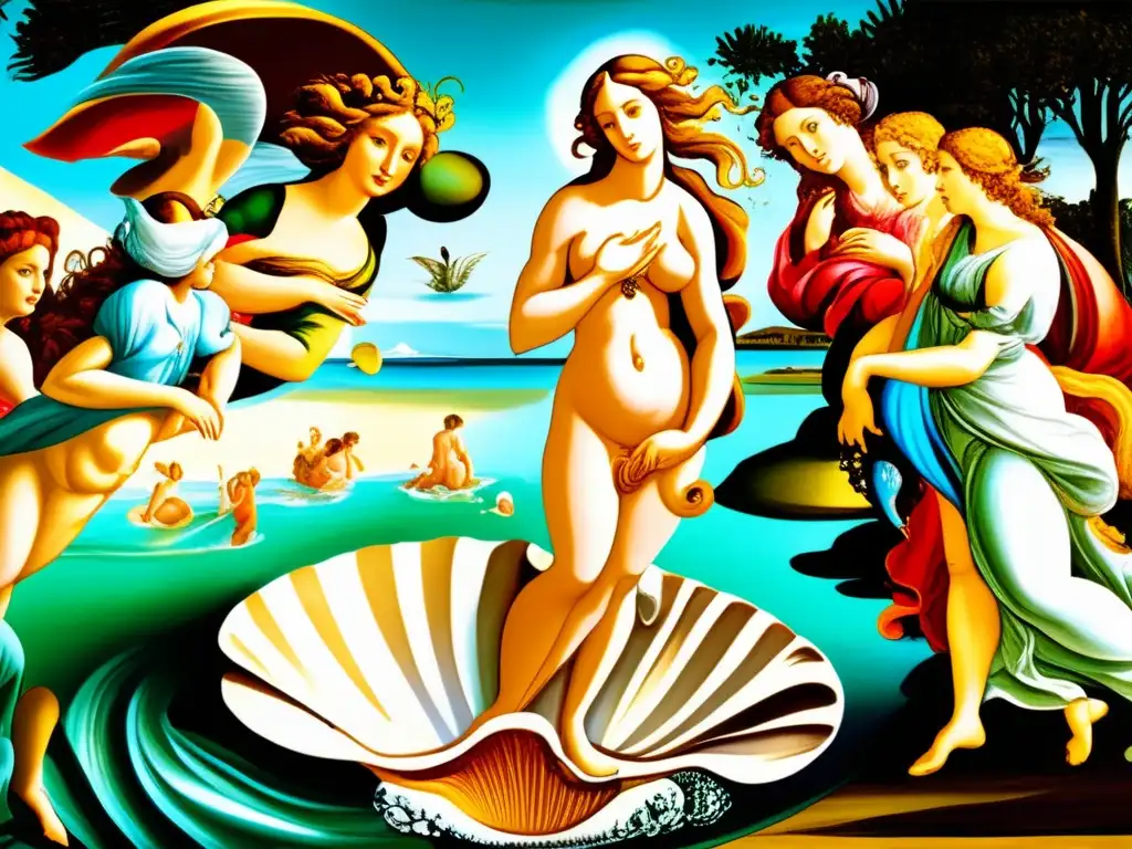 La majestuosa 'El nacimiento de Venus' de Botticelli, una obra maestra de la mitología en las pinturas de Botticelli