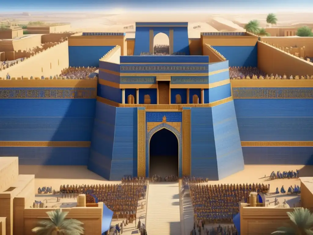 La majestuosa Puerta de Ishtar en la antigua ciudad de Babilonia muestra la tolerancia religiosa promovida por Ciro el Grande dentro del Imperio Persa