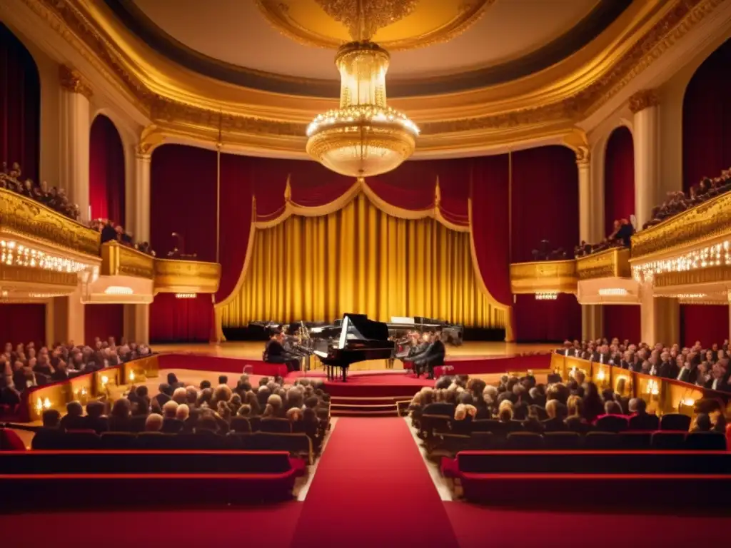 En el majestuoso auditorio, el legado musical Johannes Brahms cobra vida con un ambiente de anticipación y grandeza