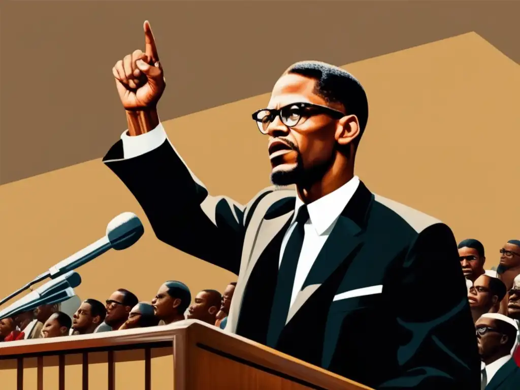 Malcolm X líder negro, imagen de alta resolución