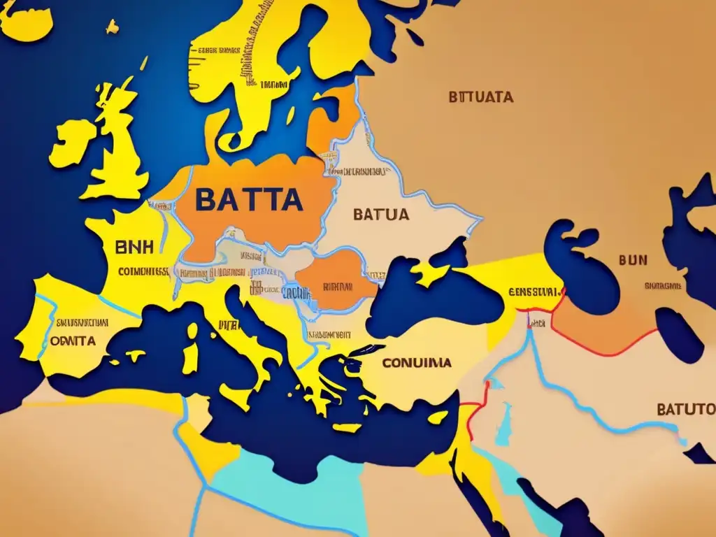 Un mapa digital moderno muestra las rutas de viaje de Ibn Battuta en el mundo islámico, con colores vibrantes y detalladas anotaciones