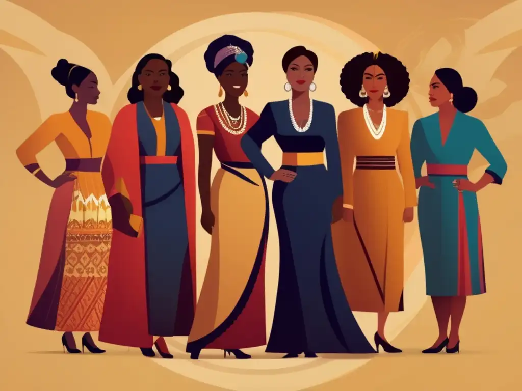Mujeres que gobernaron la historia: Diversas líderes históricas se unen en una imagen poderosa y detallada, mostrando su fuerza y resiliencia