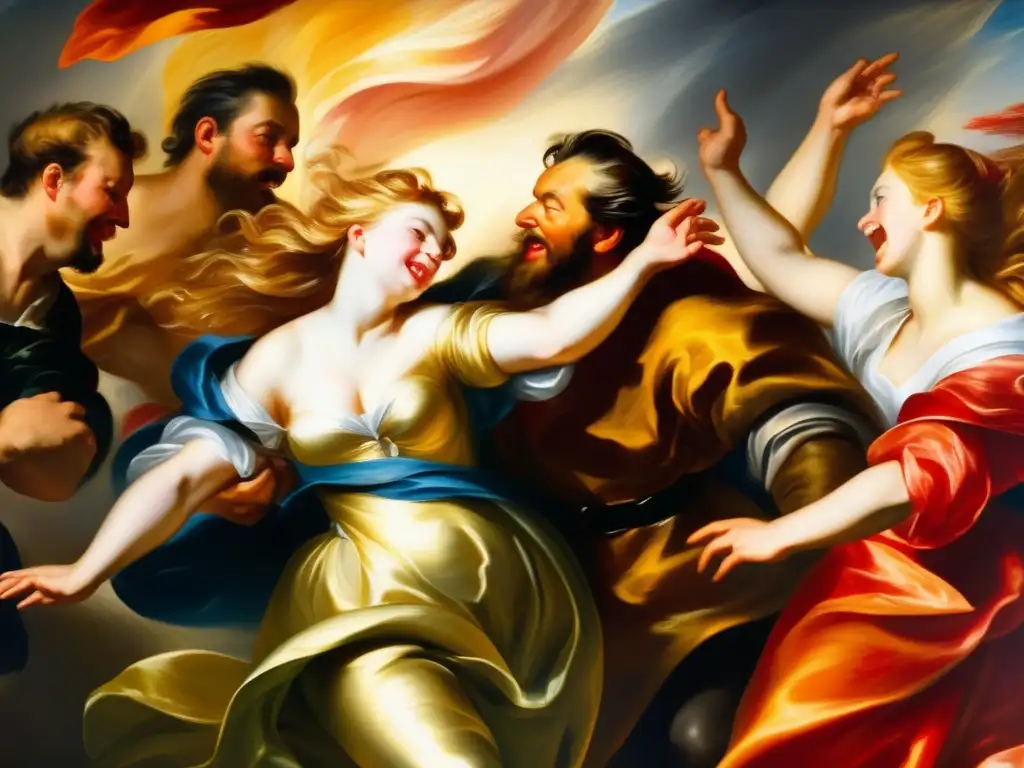 Obra barroca de Rubens: dinámica pasión capturada en vibrantes colores y pinceladas intrincadas