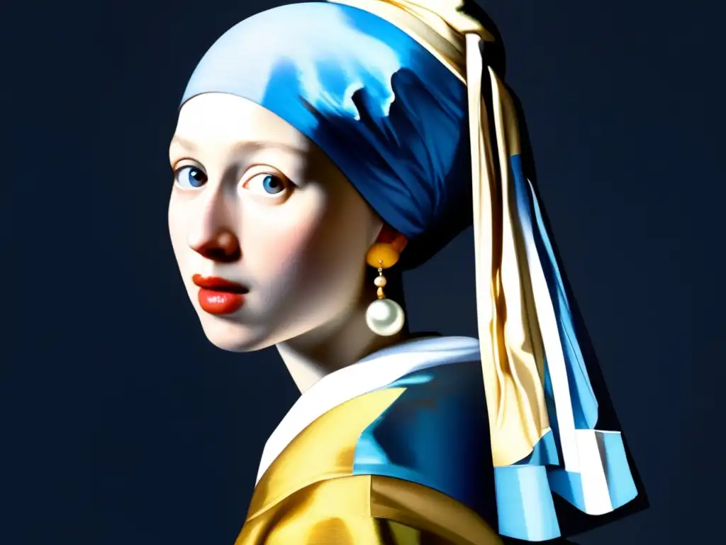 Una obra maestra del barroco holandés: detallado retrato de Vermeer 'Girl with a Pearl Earring'