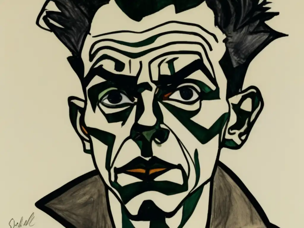 Una obra maestra en carboncillo de Egon Schiele, reflejando su rebelión estética y emoción intensa