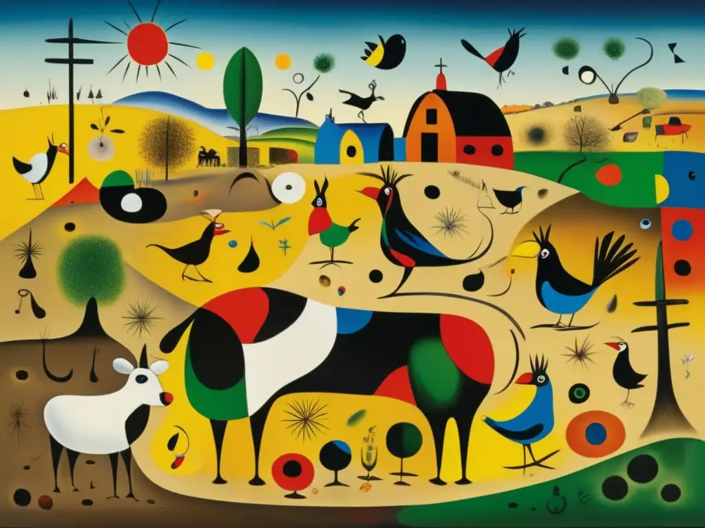 Una obra maestra de Joan Miró, 'La Granja', muestra un laberinto artístico de colores vibrantes y formas surrealistas