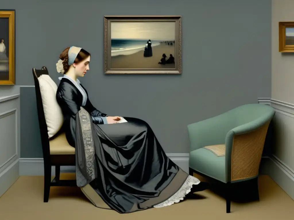 Una obra maestra en 8k de 'La madre de Whistler', mostrando cada detalle y expresión sutil