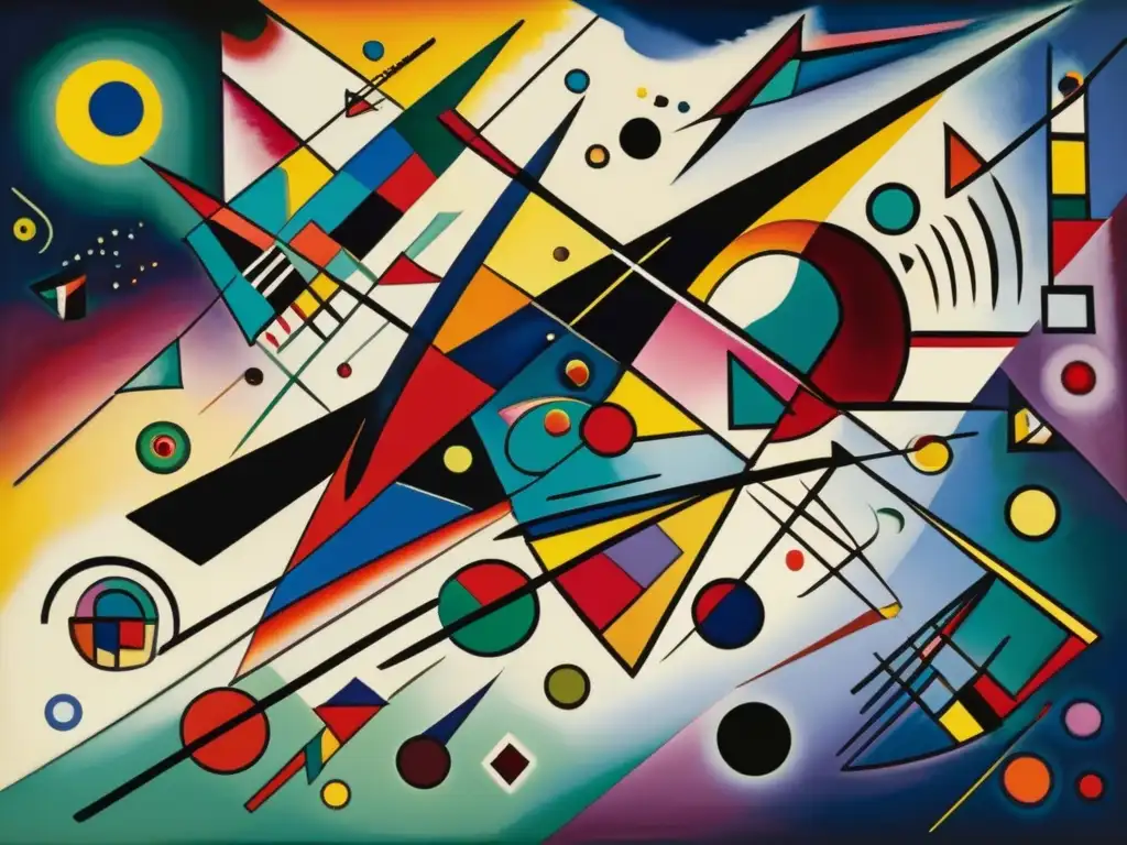 Una obra maestra de Wassily Kandinsky, 'Composición VIII', con vibrantes formas geométricas y líneas audaces