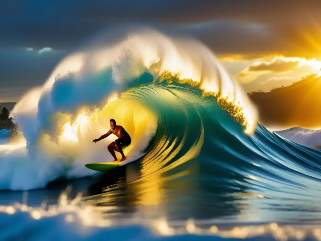 Duke Kahanamoku surfeando una ola, influencia en el surf