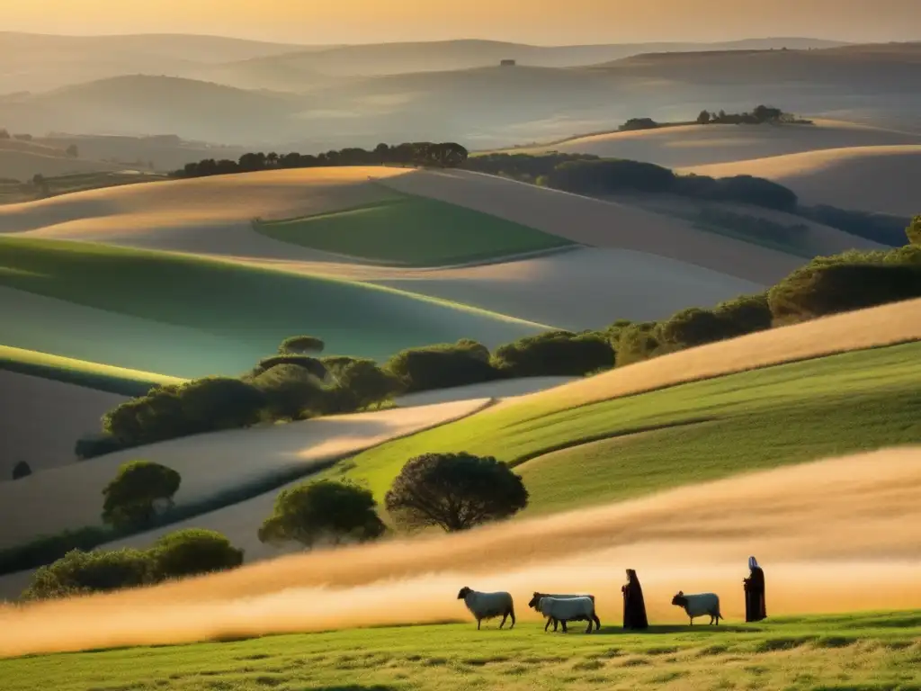Un paisaje soleado en la Cova da Iria, Fátima, Portugal, donde apareció la Virgen a los tres niños pastores en 1917