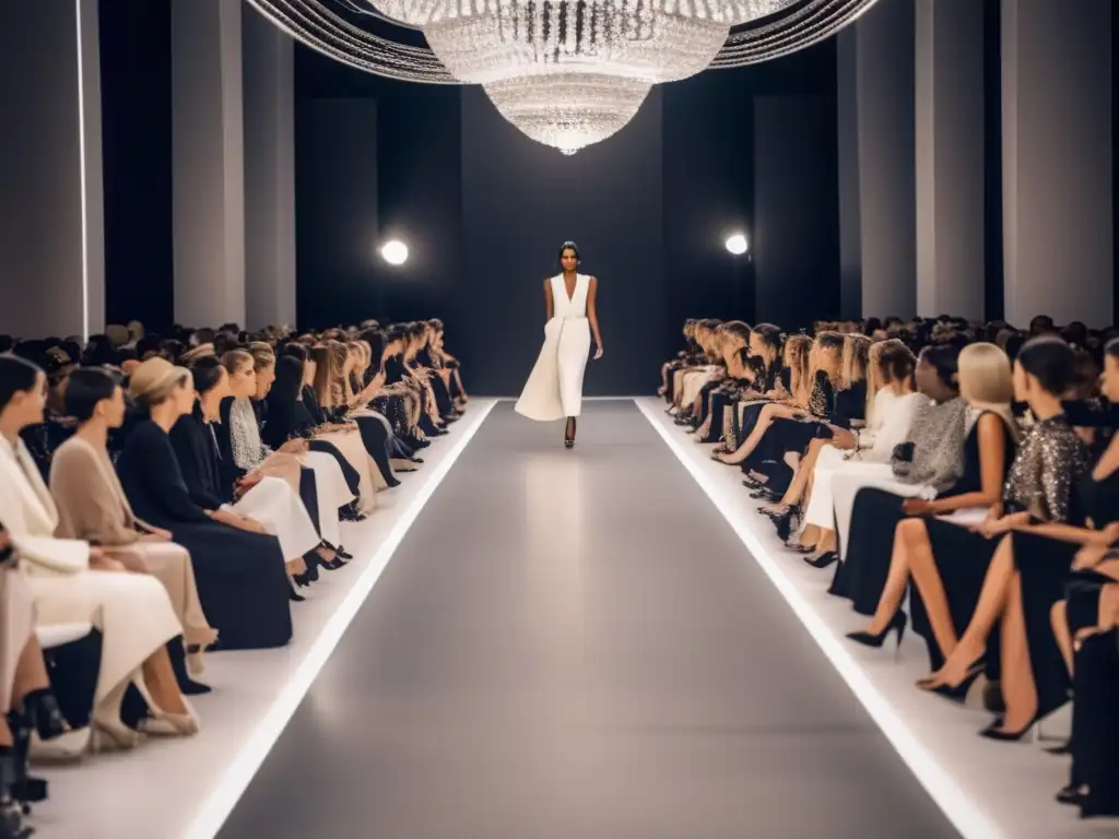 Una pasarela de moda contemporánea con diseños minimalistas inspirados en Coco Chanel