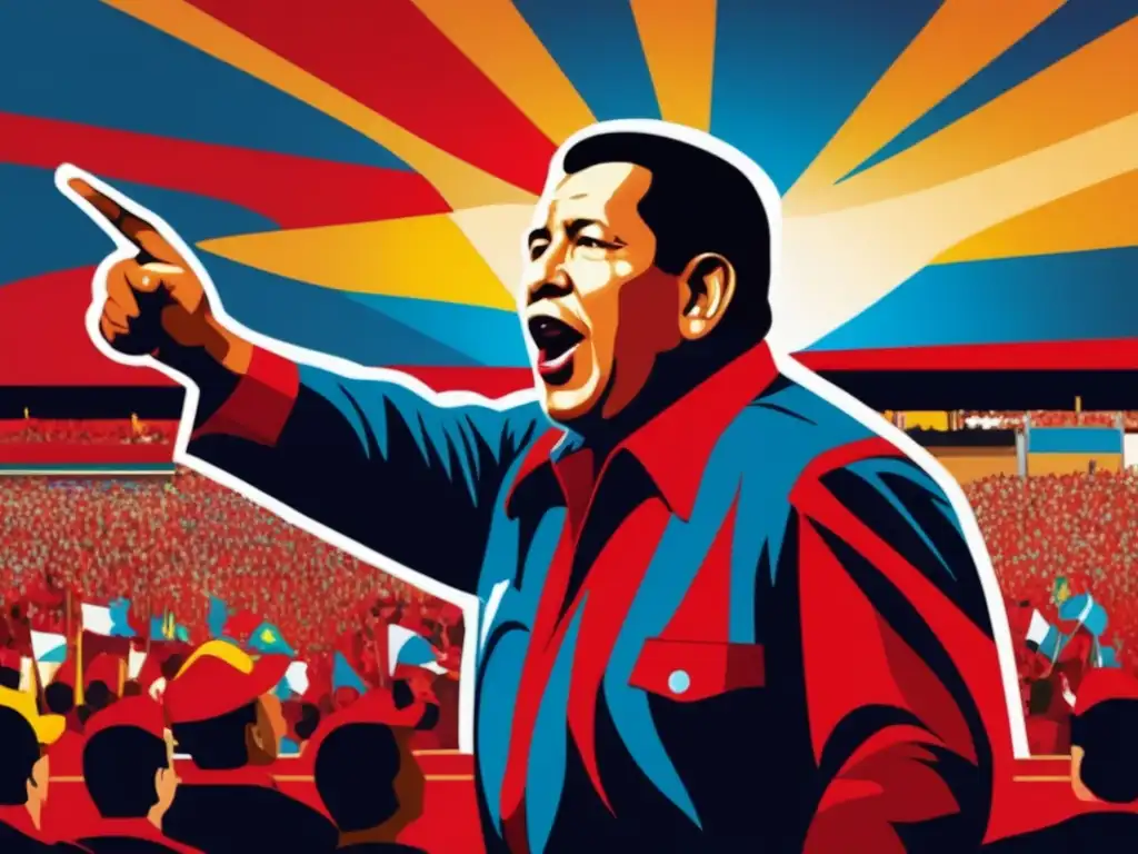 Hugo Chávez lidera con pasión a sus seguidores en la Revolución Bolivariana