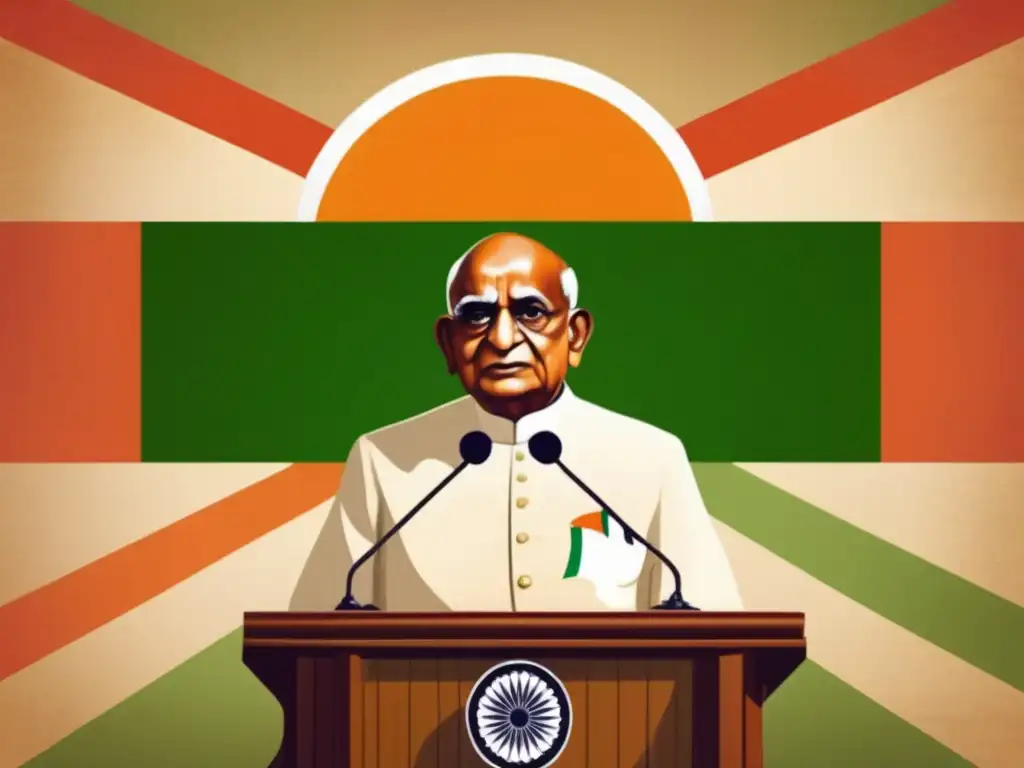 Vallabhbhai Patel pronuncia un poderoso discurso ante líderes de principados de la India
