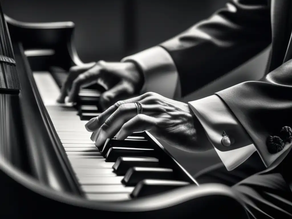 Beethoven toca el piano con pasión, sus manos revelan la trascendencia y rebeldía de su música atemporal