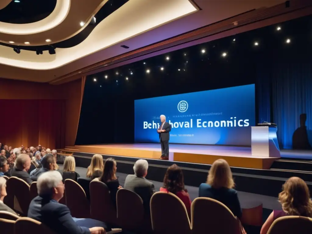 Richard Thaler recibe premio en auditorio elegante por sus contribuciones a la economía conductual