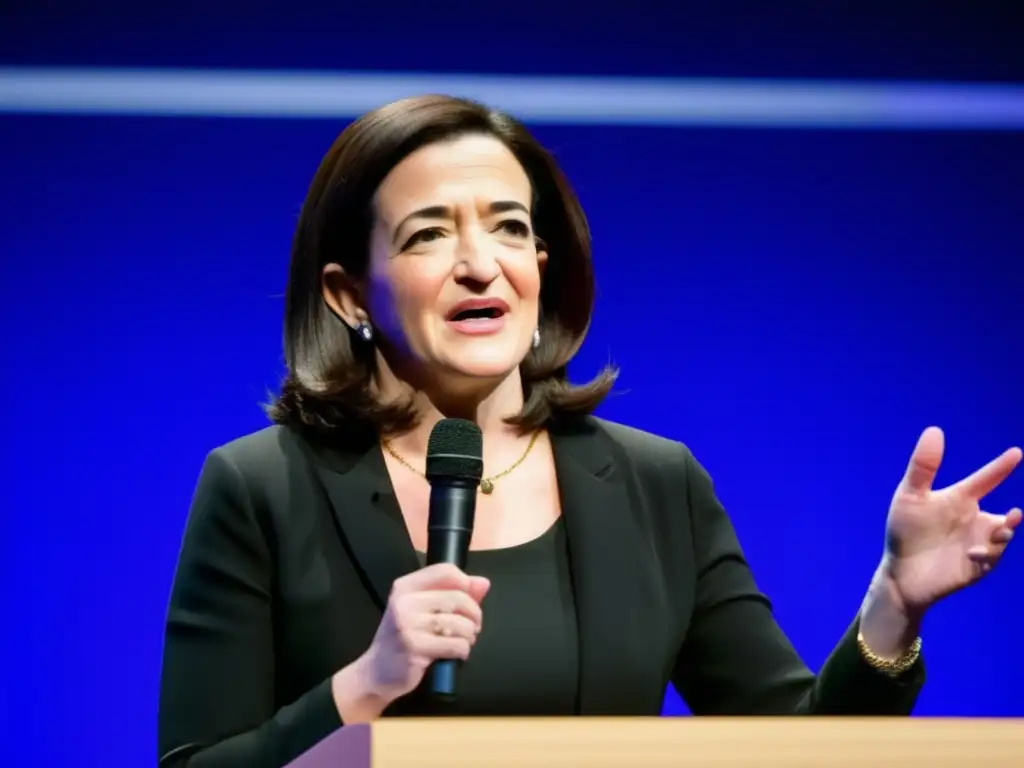 Sheryl Sandberg presenta en Facebook, inspirando con su presencia y discurso