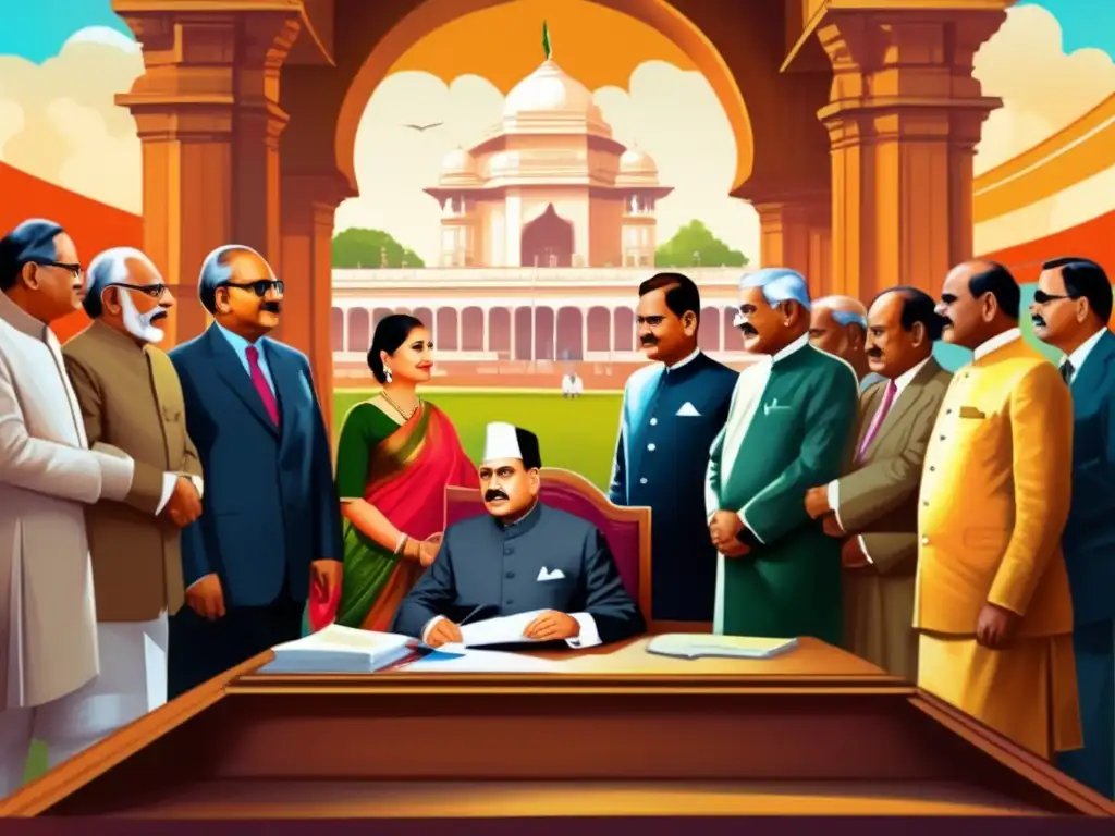 El presidente Rajendra Prasad lidera la redacción constitucional de la India con determinación y visión